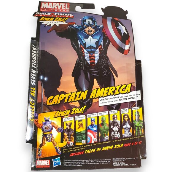 Marvel Legends Bucky Captain America 6" Figure 2011 Arnim Zola BAF NIP Hasbro - Picture 2 of 12